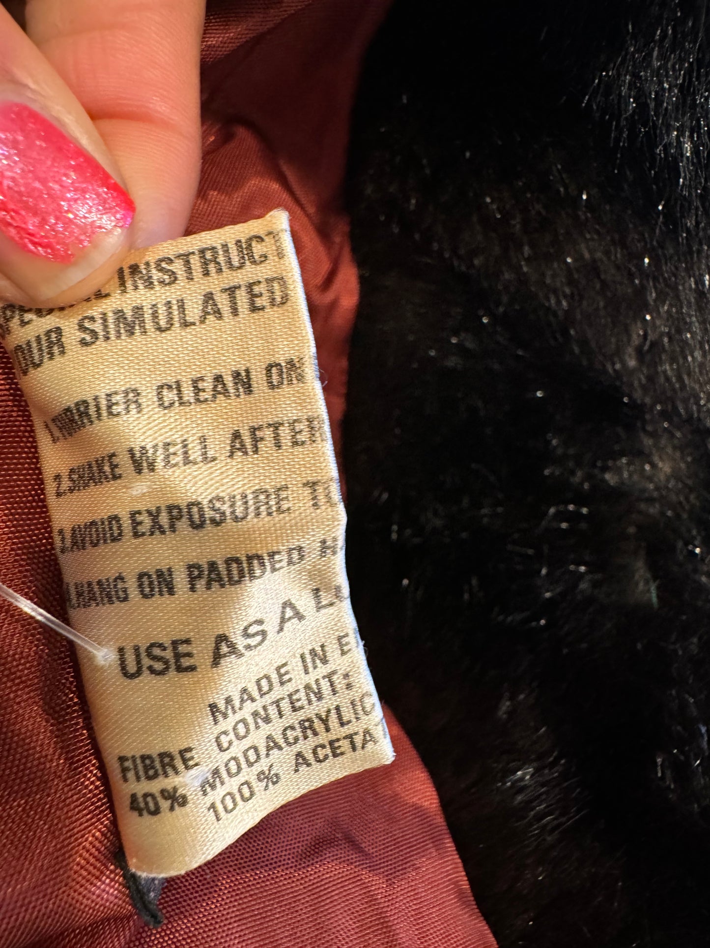 Vintage Faux Fur Jacket