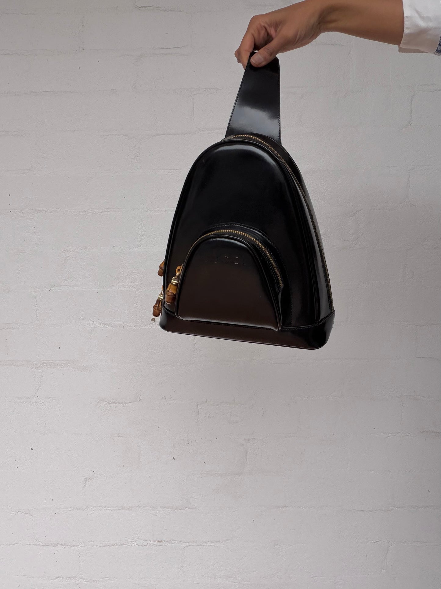 Vintage Gucci Patent Leather Backpack