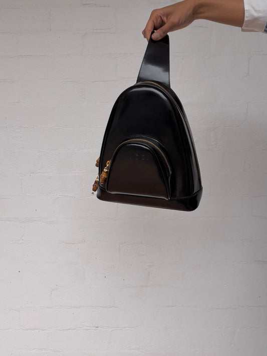 Vintage Gucci Patent Leather Backpack