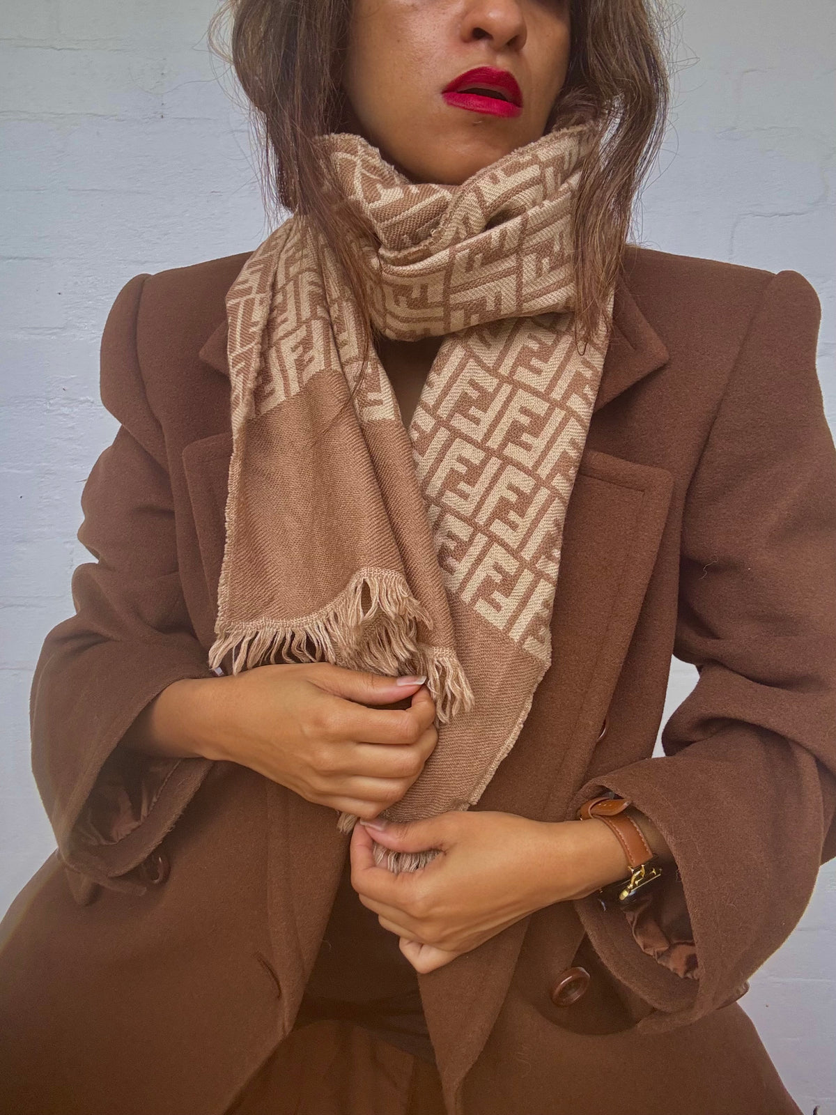 Vintage Fendi Wool Scarf