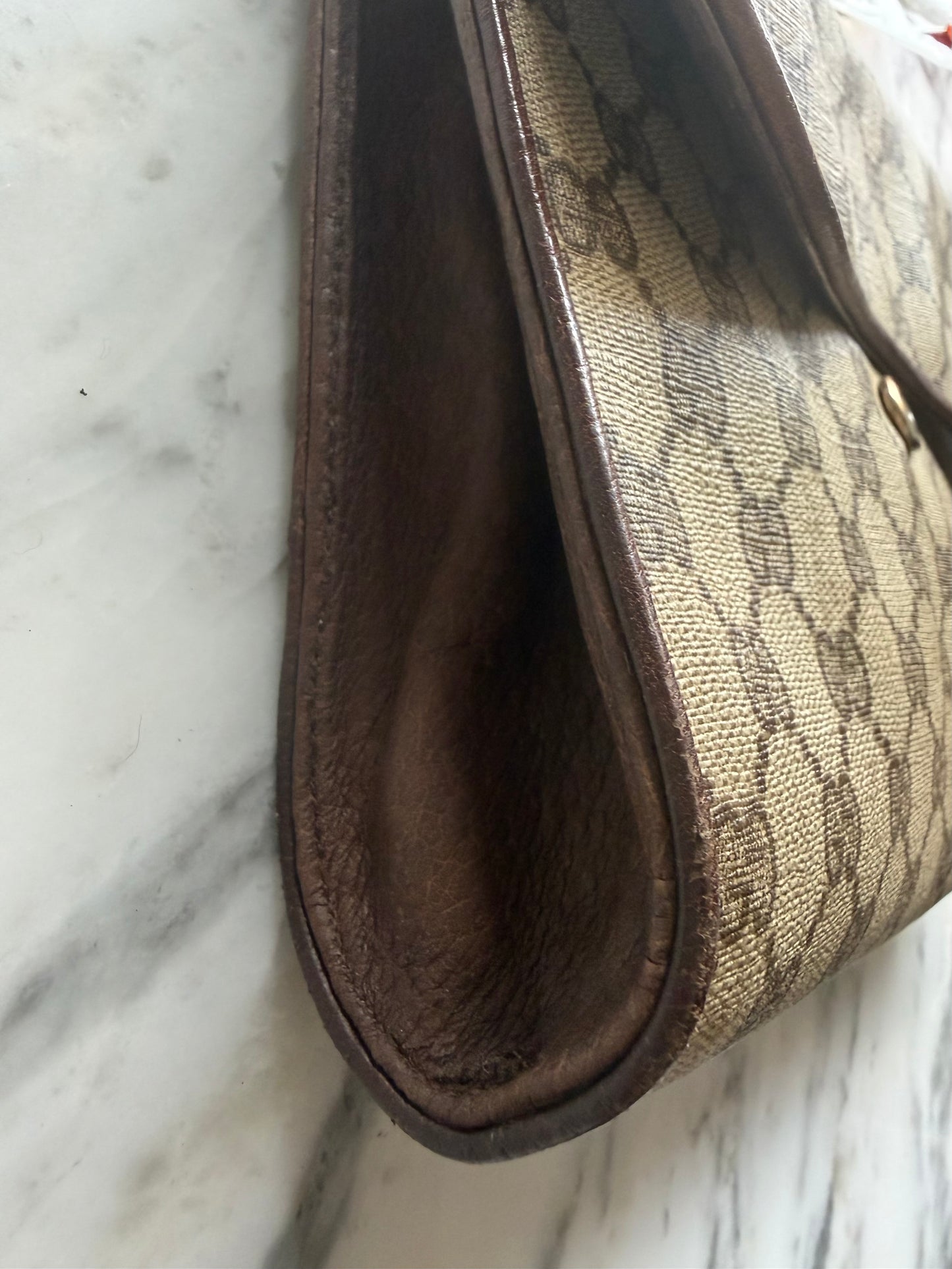 Vintage Gucci Monogram Crossbody Bag