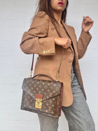 Authentic Louis Vuitton Monogram Monceau Hand Bag