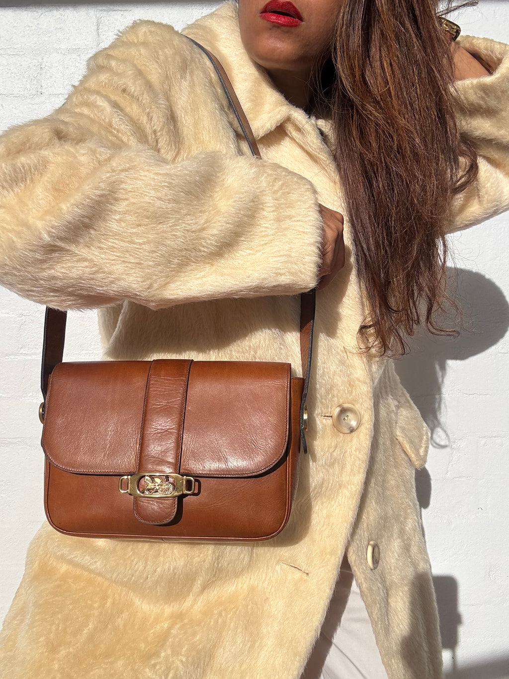 Vintage Celine Horse Carriage Bag - Brown