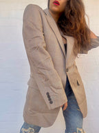 Vintage Burberry’s Silk & Wool Check Blazer