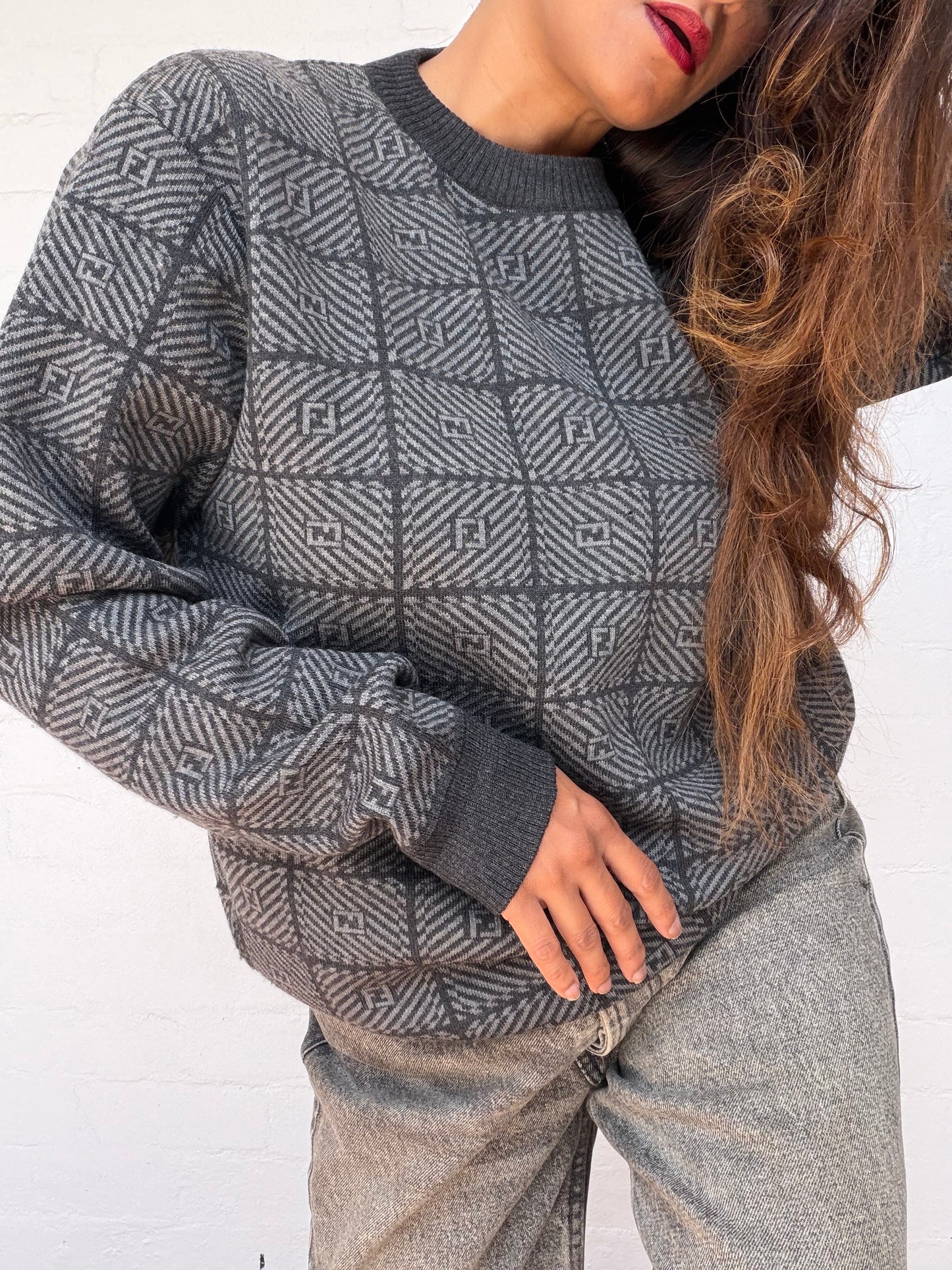 Fendi Zucca Merino Wool Jumper
