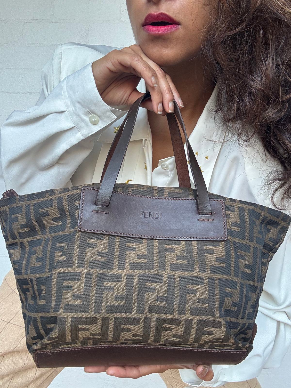 Vintage Fendi Zucca Tote - Small