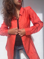Vintage Fendi Silk Shirt - Orange