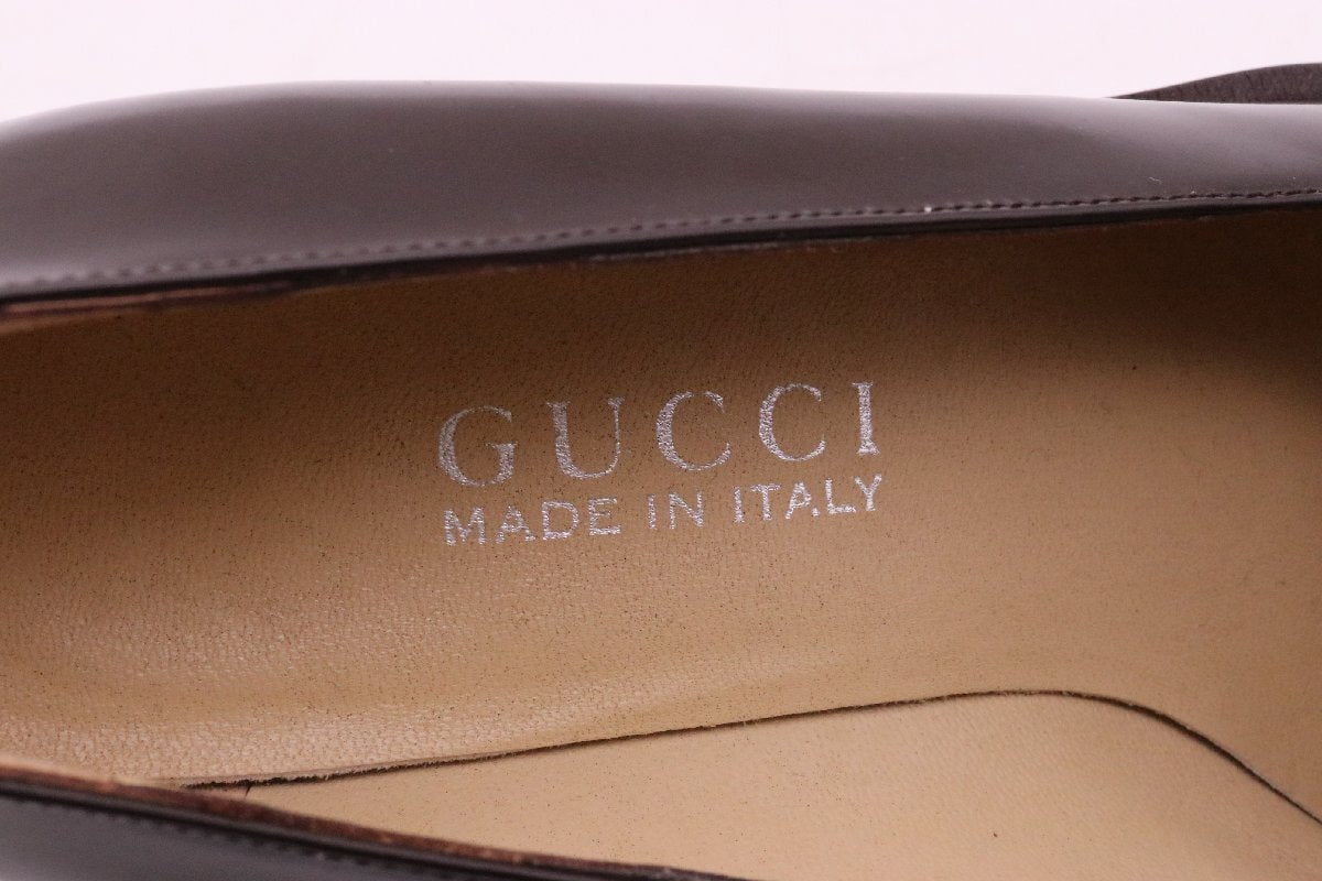 Brown Gucci Pumps with Box