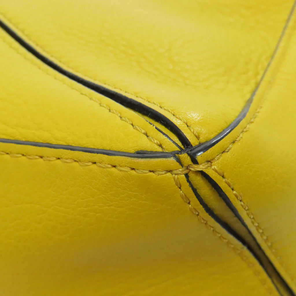 LOEWE Calfskin Yellow Puzzle Mini Bag