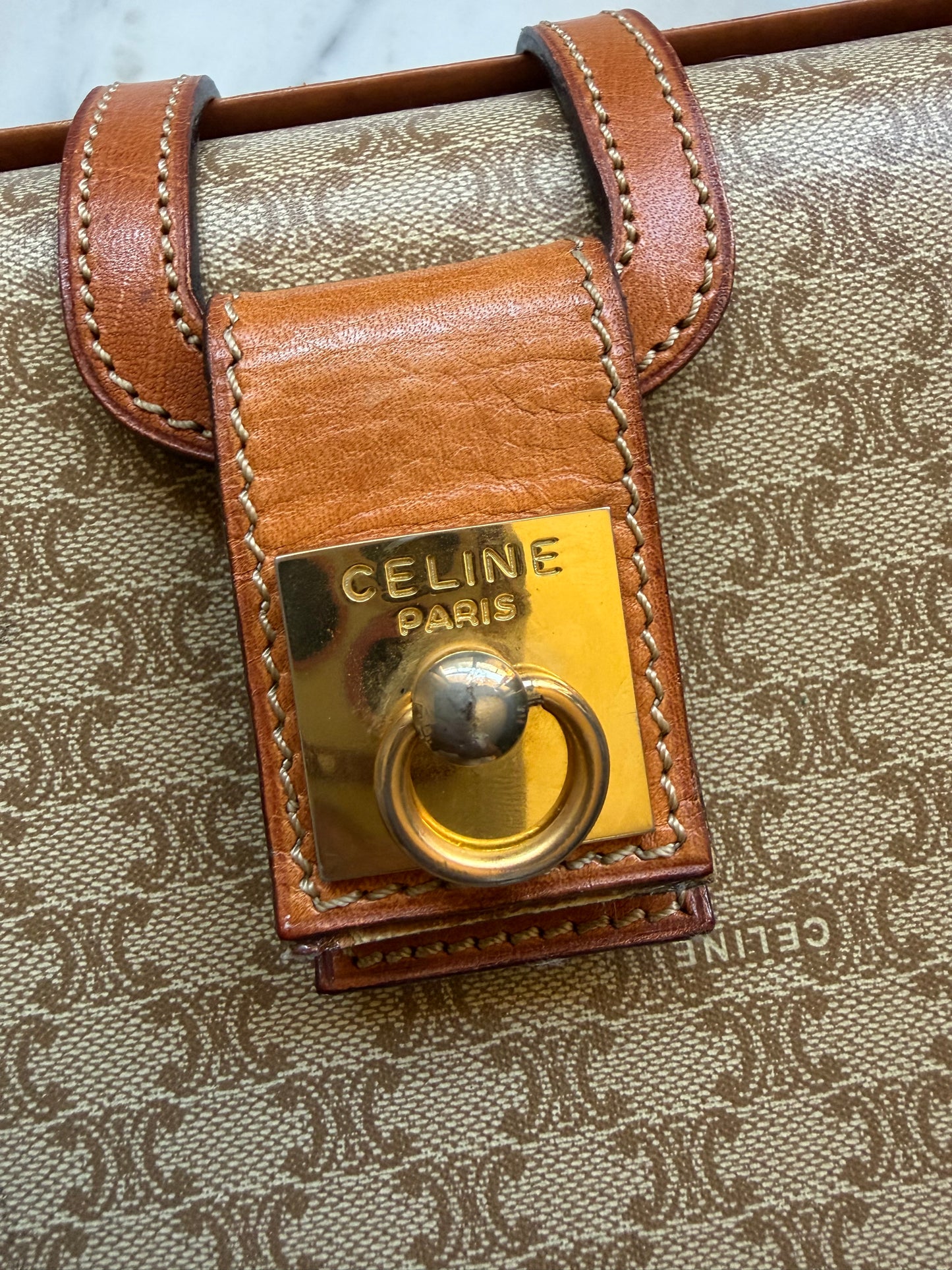Vintage Celine Macadam Top Handle Bag