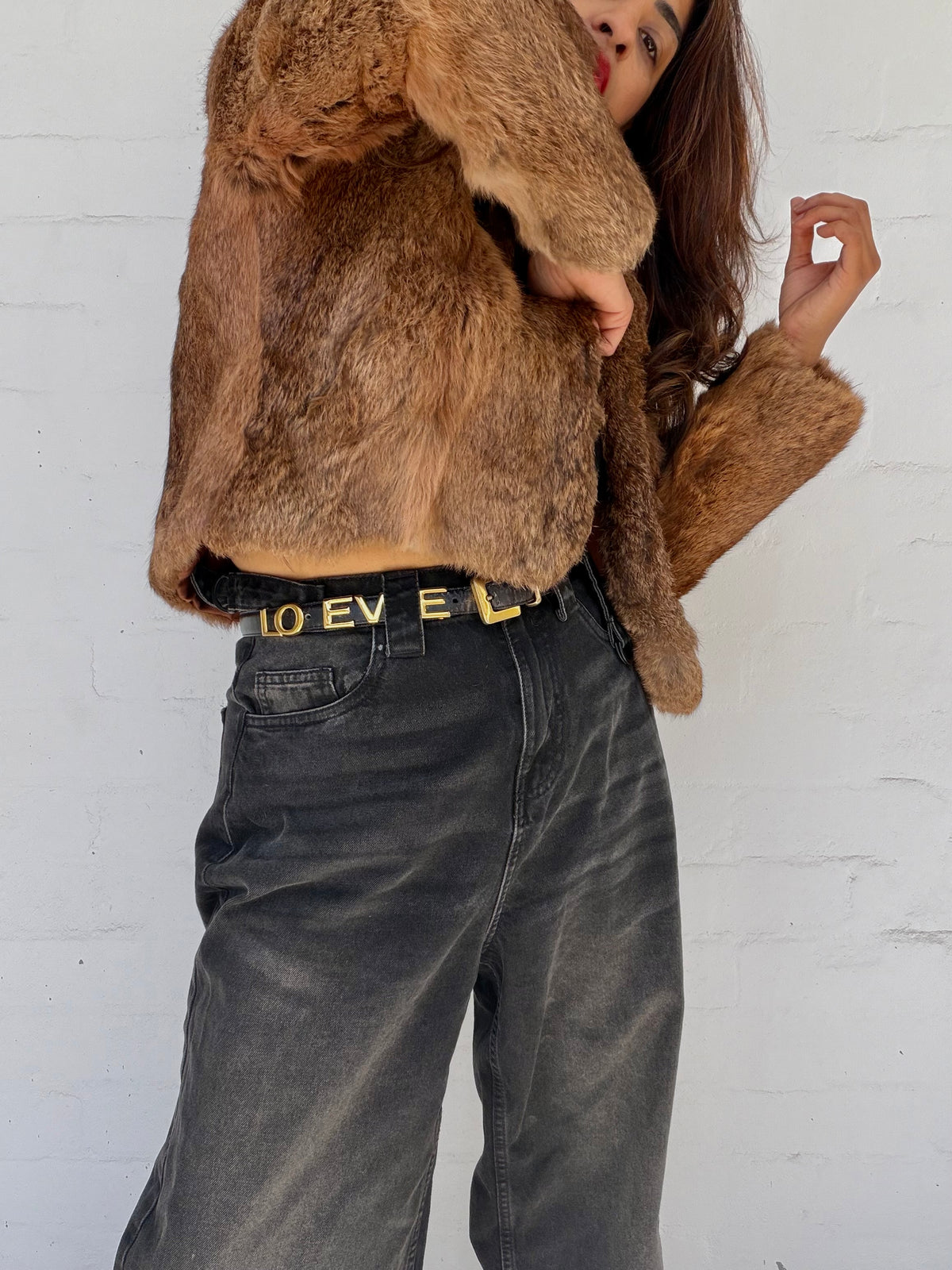 Rare Vintage Loewe Belt - Black