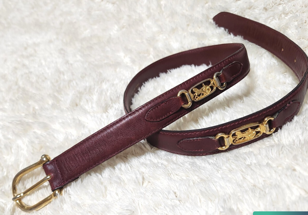 Vintage CELINE Carriage - Bordeaux Belt