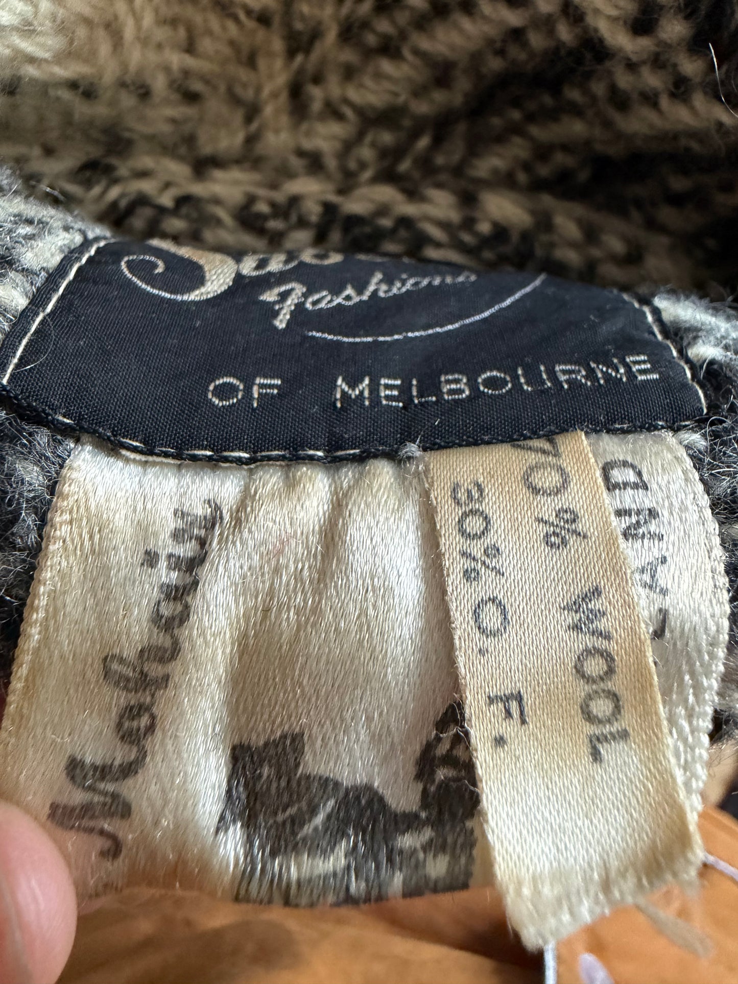 Vintage Reversible Mohair Coat -  Made in England