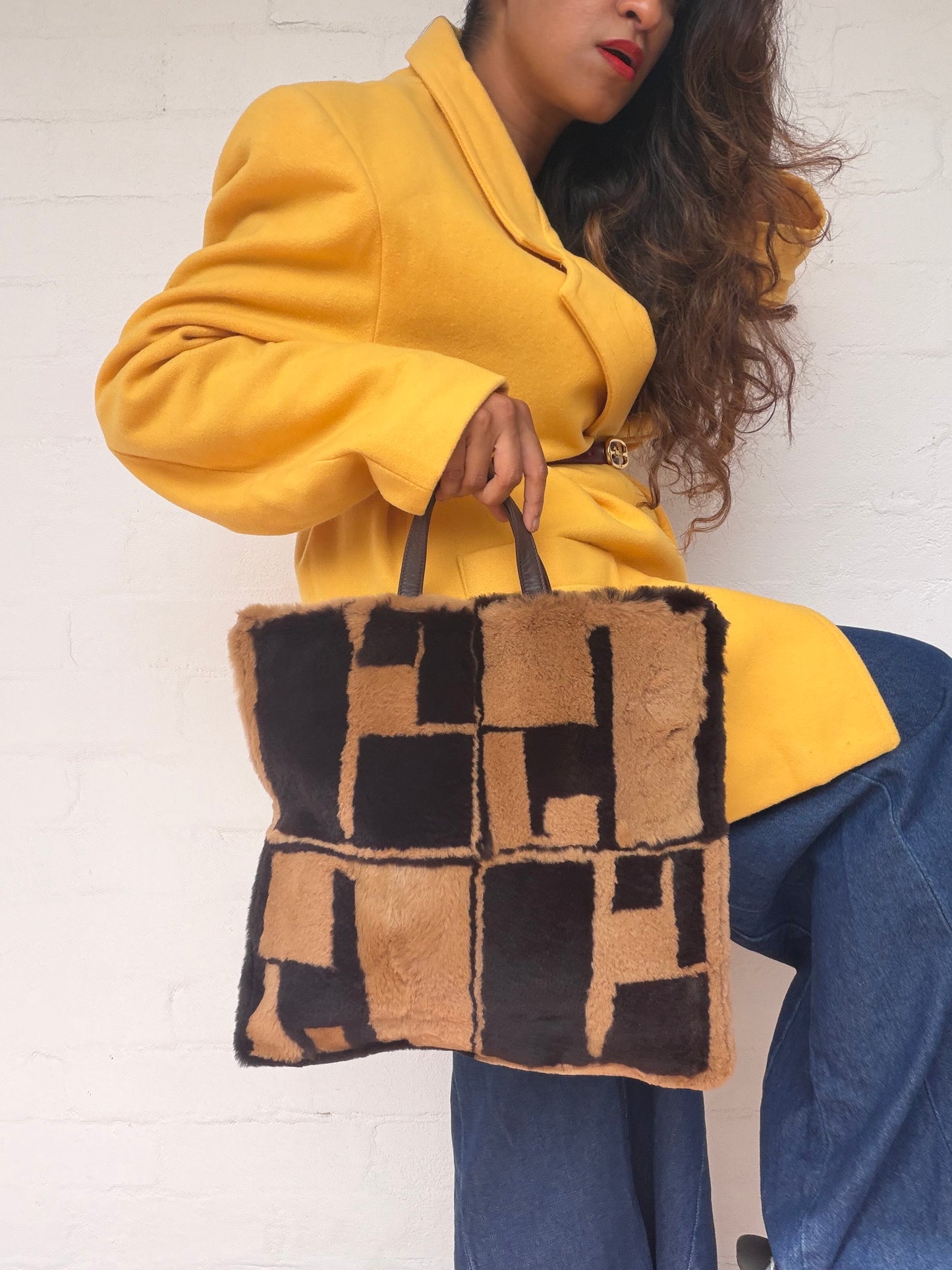 Rare Loewe Rare Shearling Bag