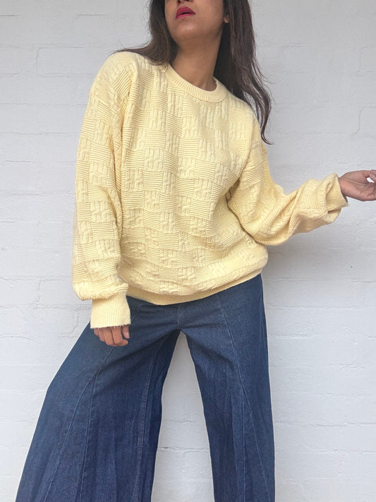 Vintage Dior Jumper - Butter Yellow
