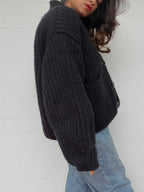 Acne Studios Black Wool Cardigan