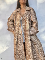 Zimmermann - Espionage leopard-print denim trench coat