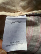 Oroton Linen Check Shirt Dress - Pink