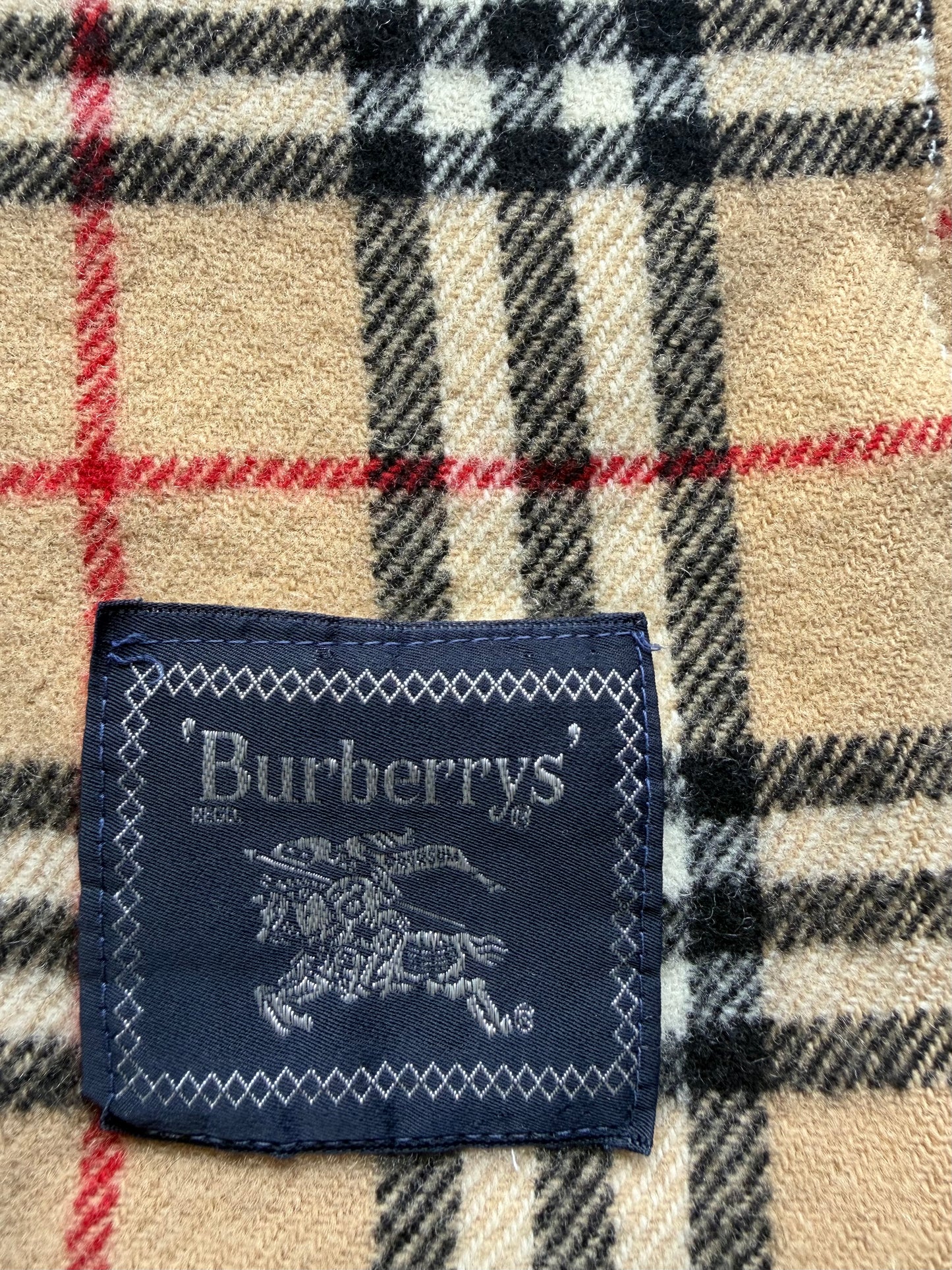 Authentic Burberry Wool Over The Knee Blanket