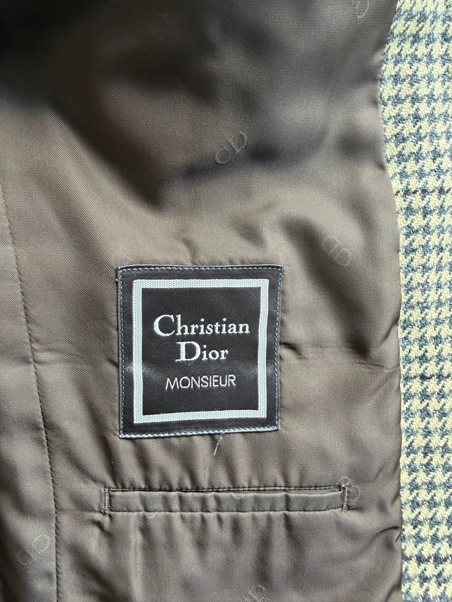 Vintage Christian Dior Houndstooth Blazer