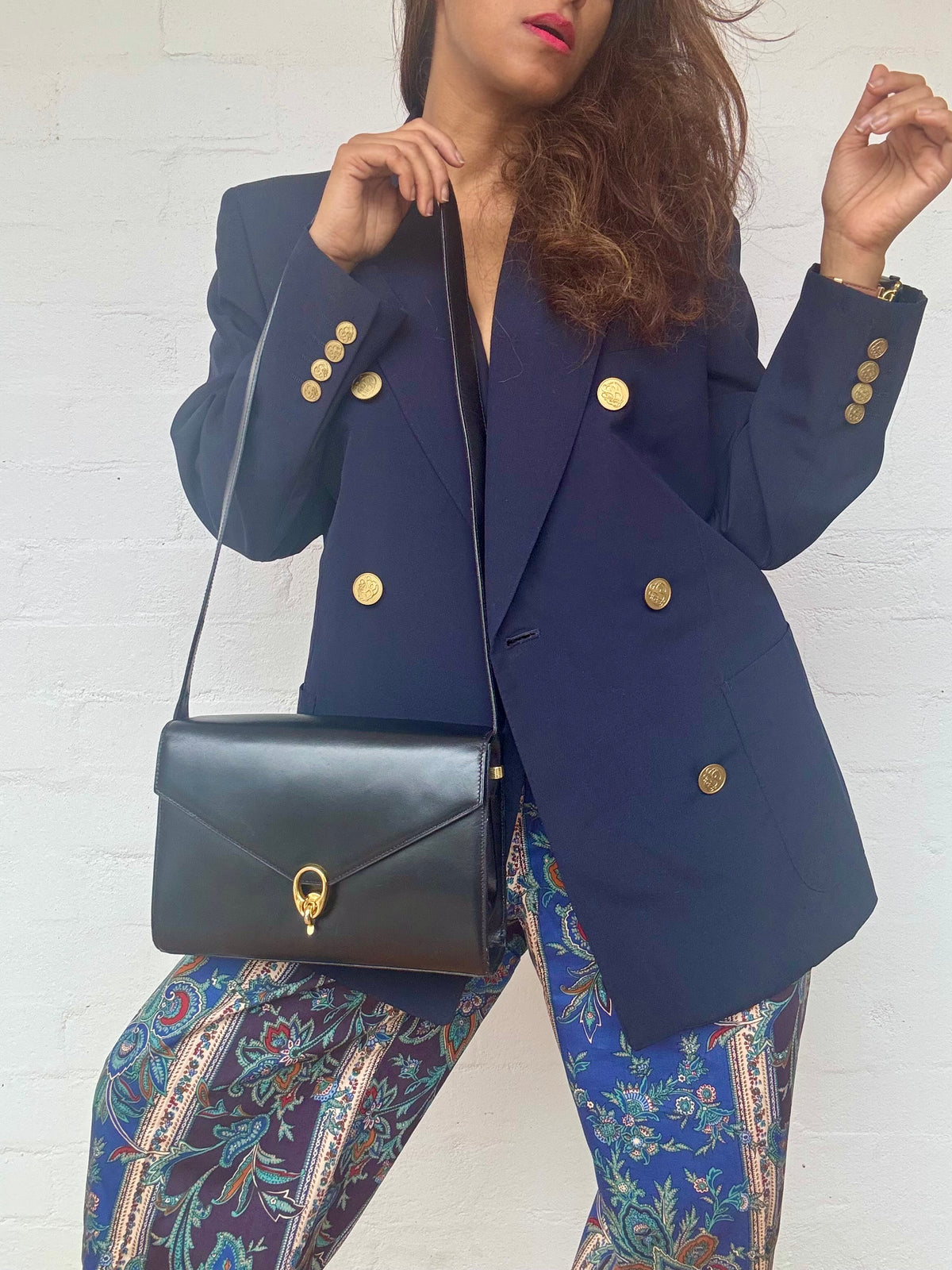 Authentic Vintage 1970's CELINE Calf Leather Bag