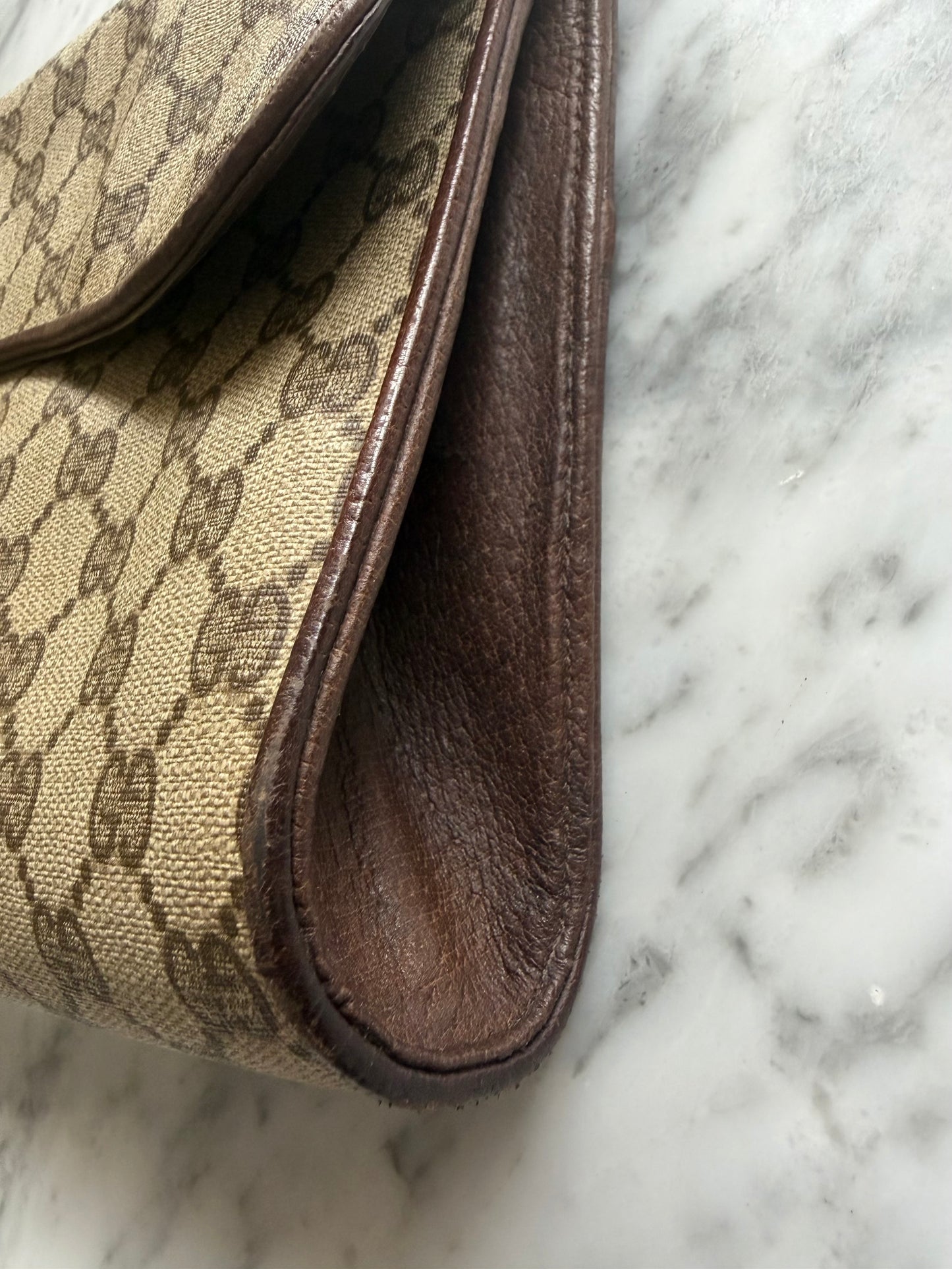 Vintage Gucci Monogram Crossbody Bag