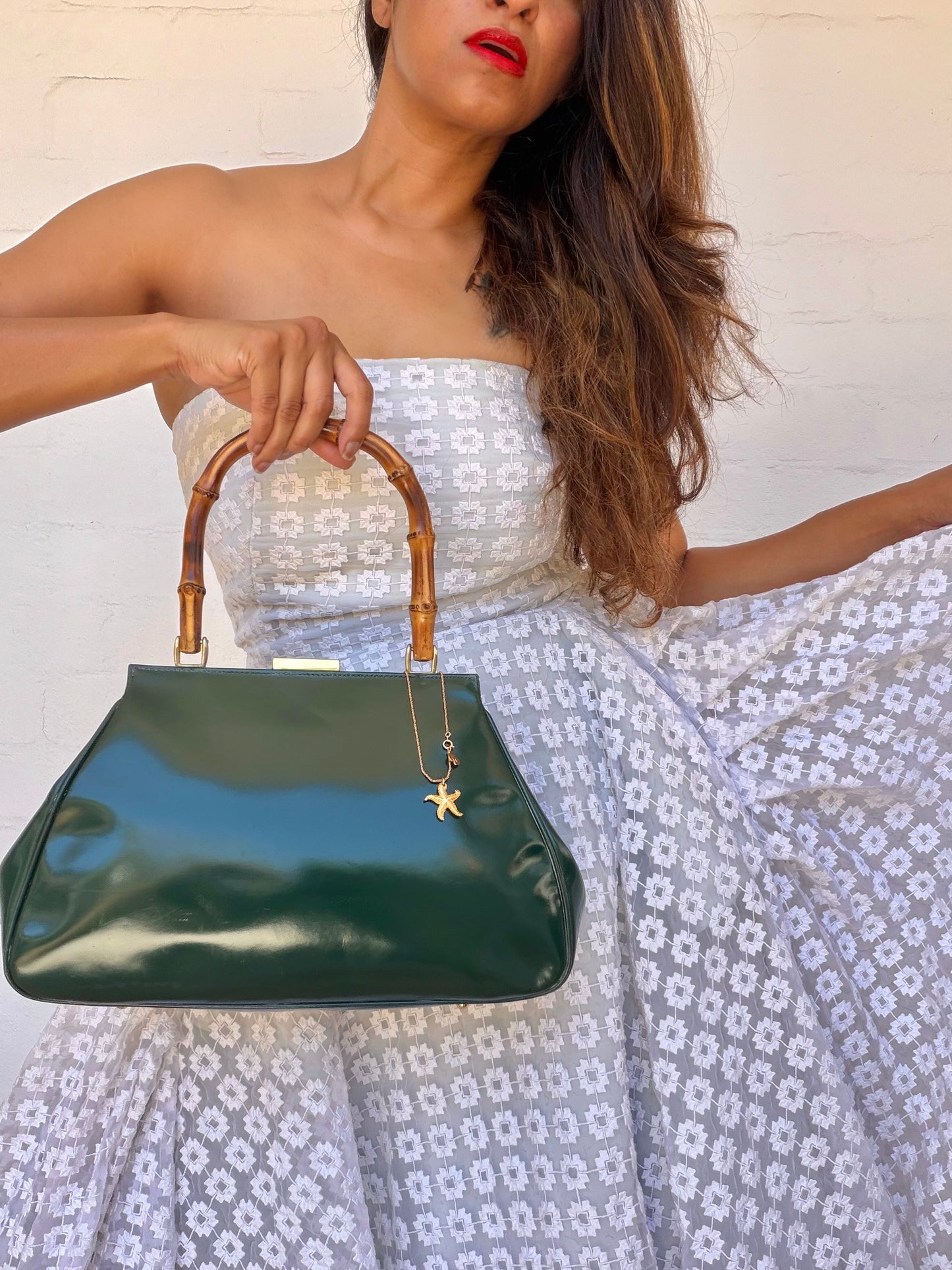 Gucci Tom Ford Bamboo Hand Bag