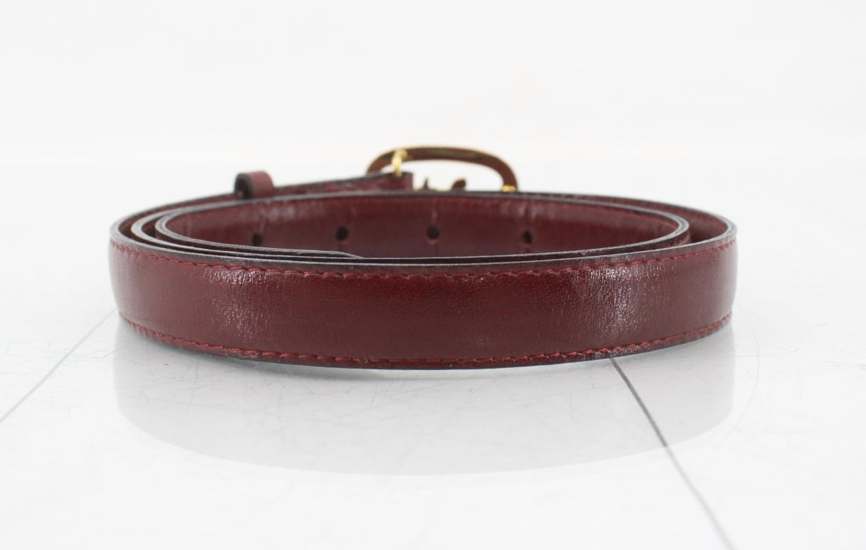 Vintage CELINE Carriage Belt - Bordeaux