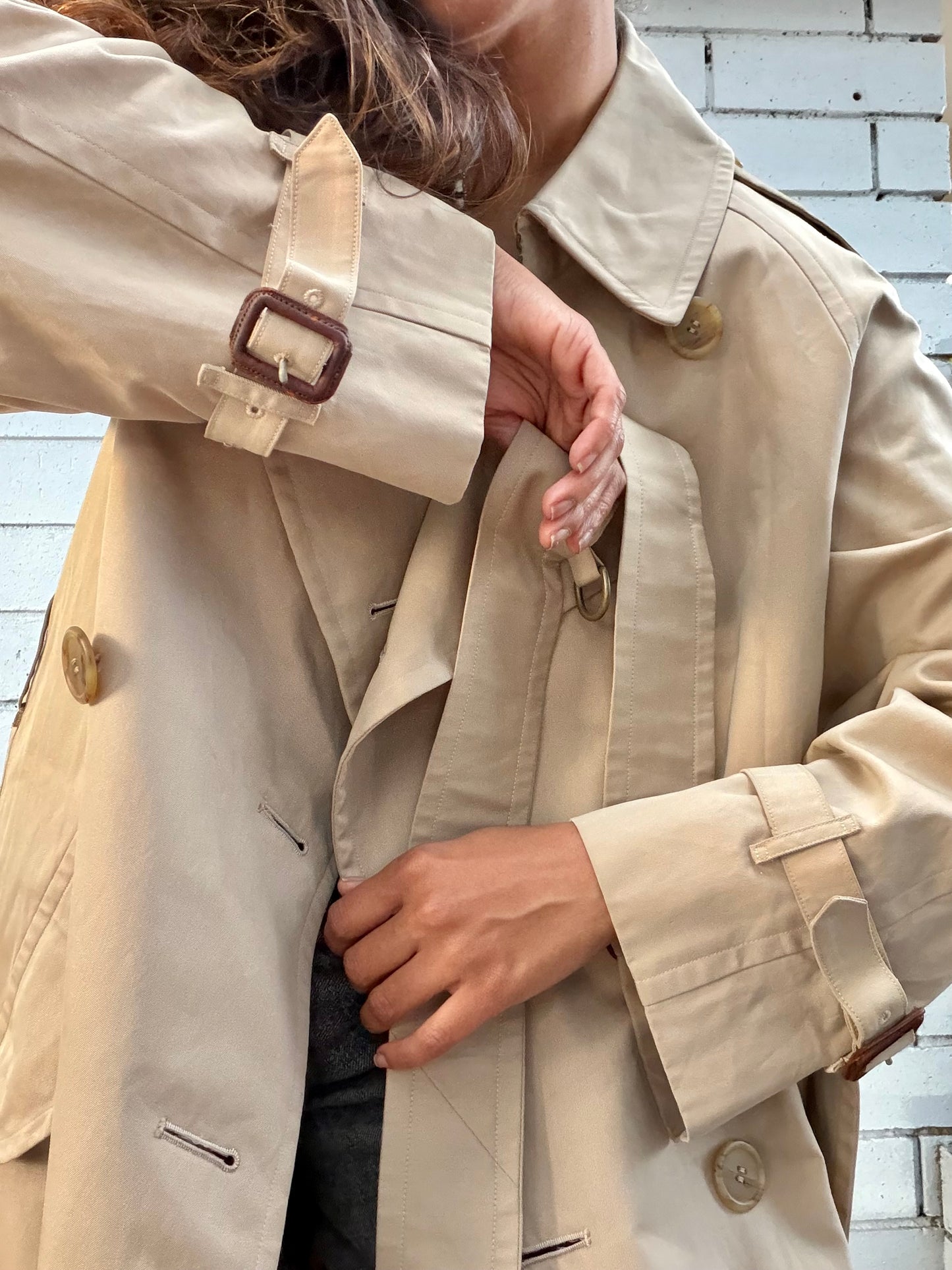 Burberry Double Breasted Trench Coat