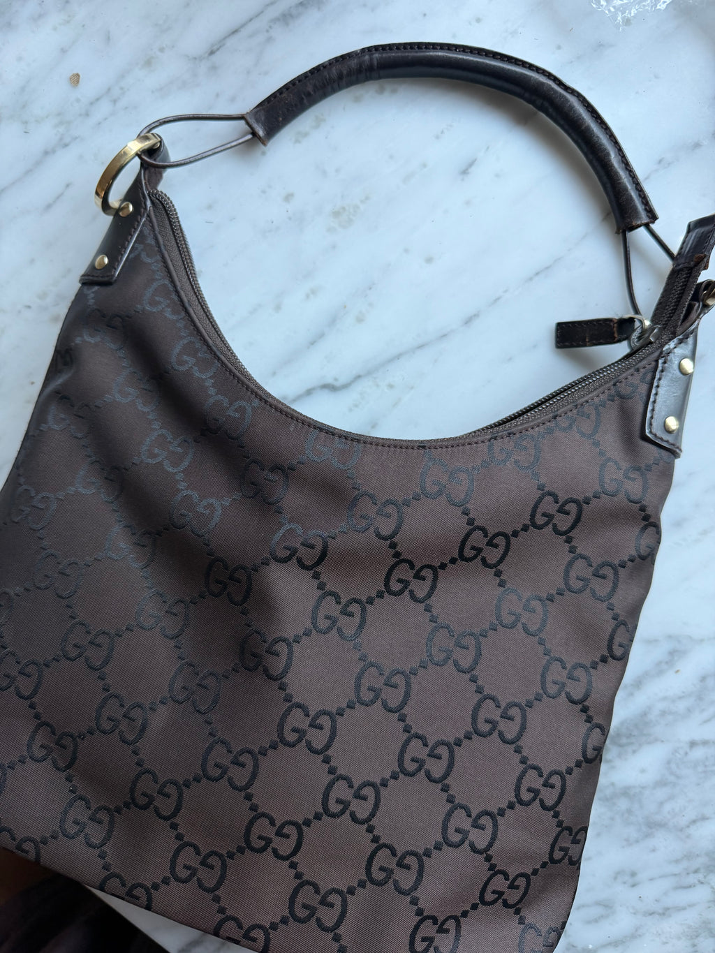 Vintage Gucci Nylon Bag - Dark Brown