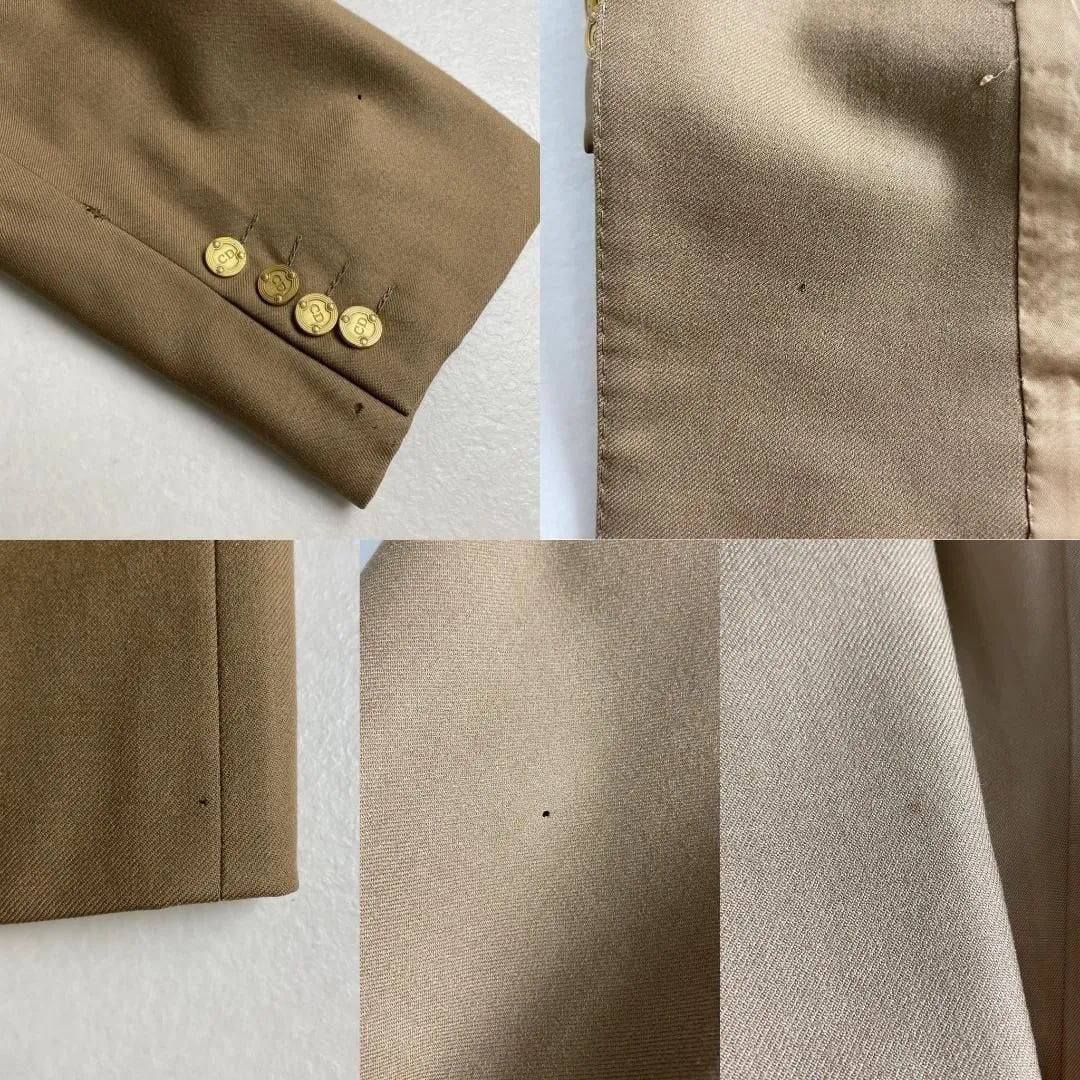 Vintage Christian Dior Double Breasted Wool Suit