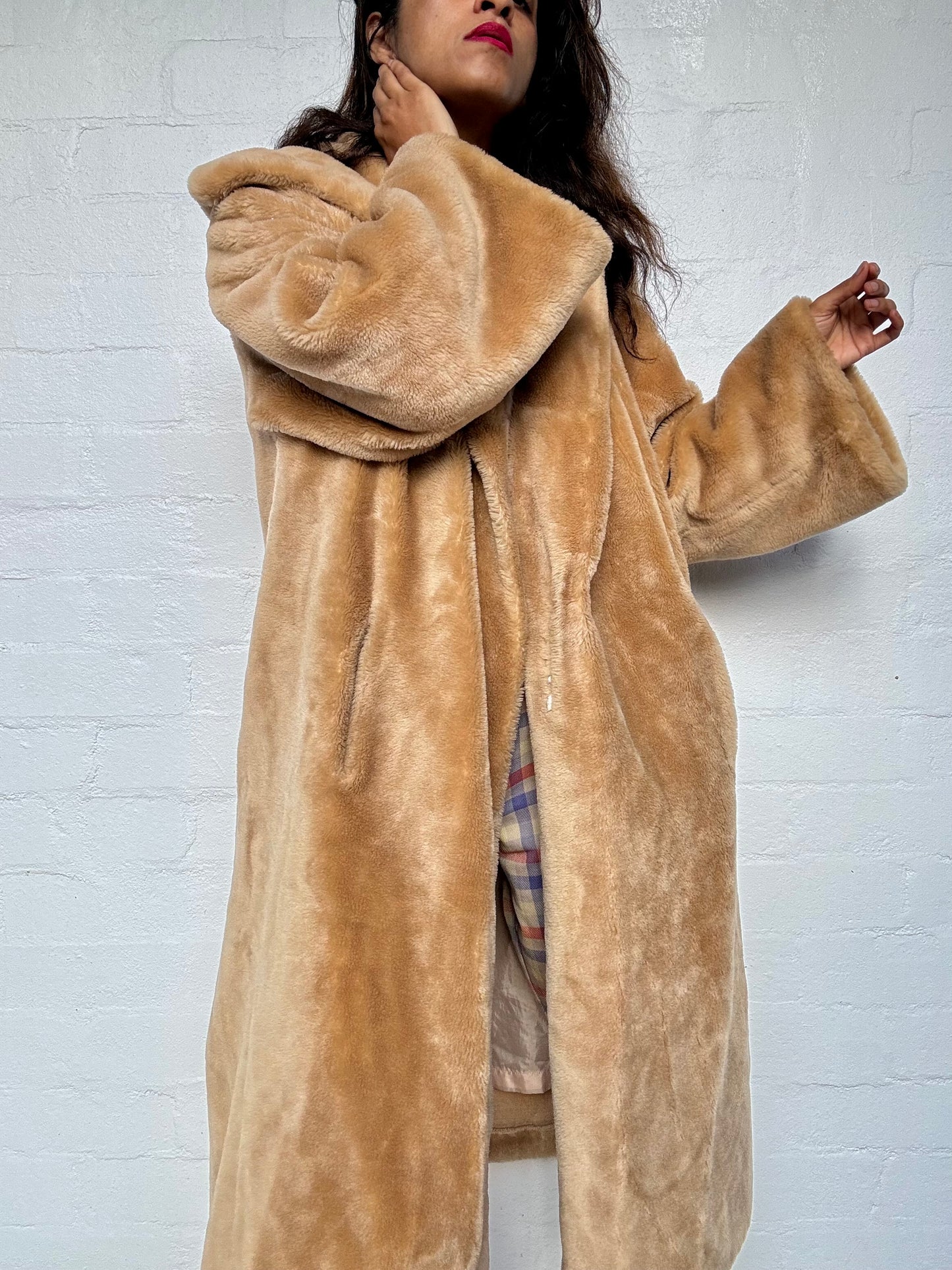 Vintage Cuddly Teddy Bear Coat