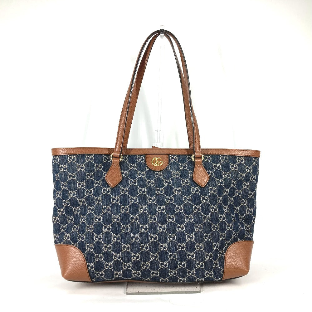 GUCCI Ophidia Denim Medium Tote