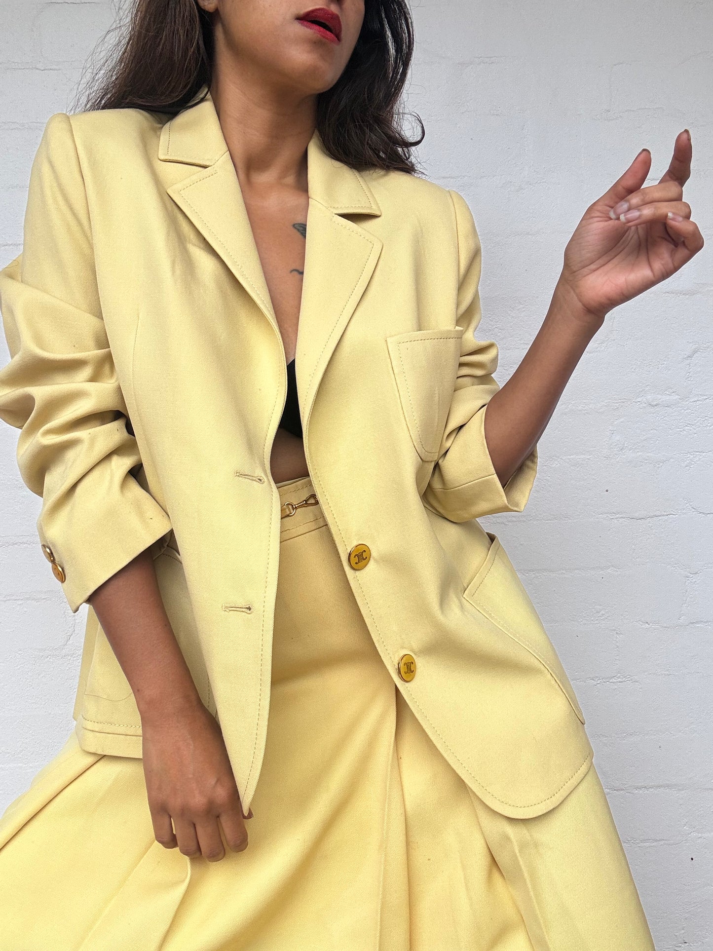 Vintage Celine 1980's Wool Suit