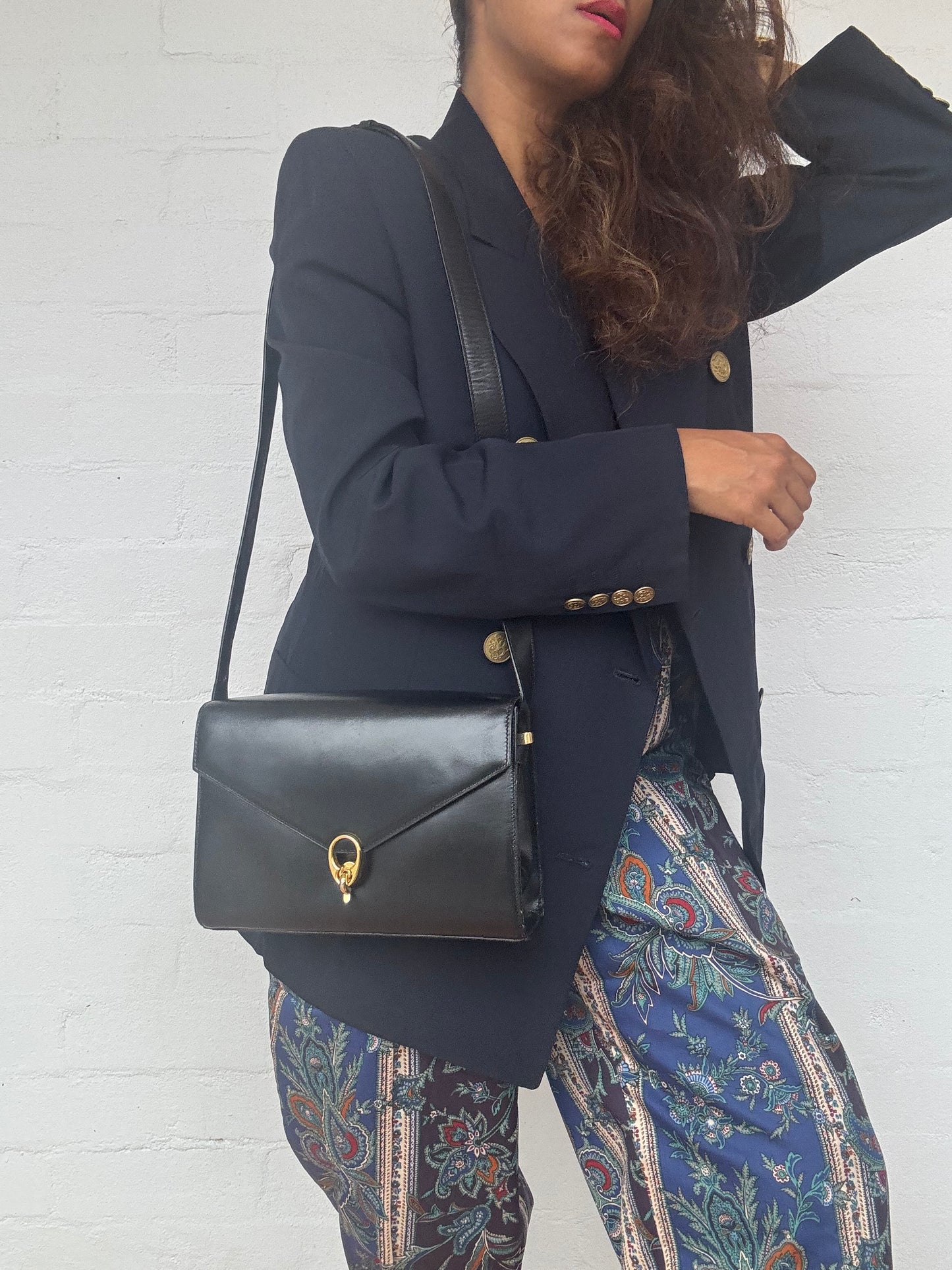Authentic Vintage 1970's CELINE Calf Leather Bag