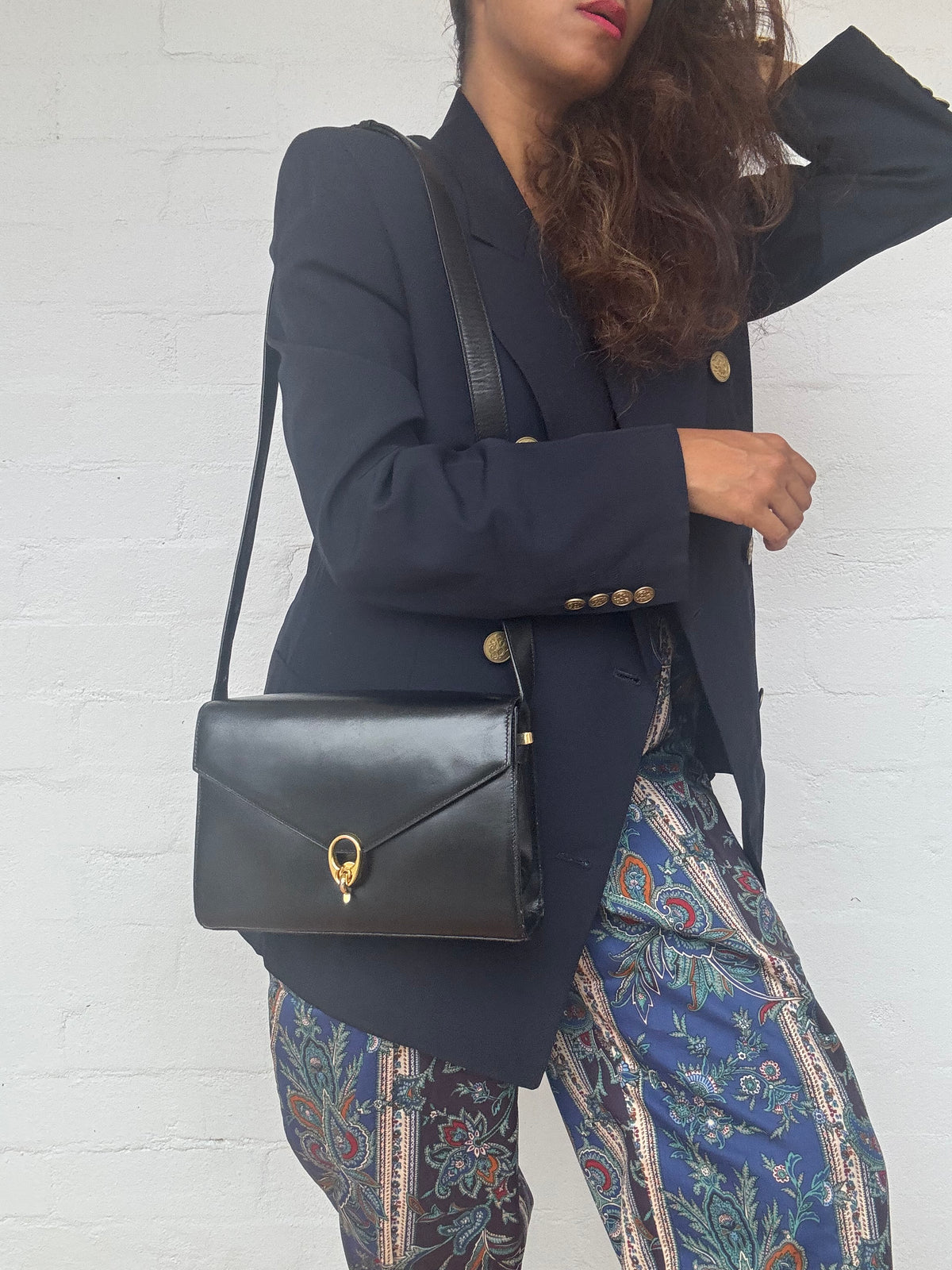 Authentic Vintage 1970's CELINE Calf Leather Bag