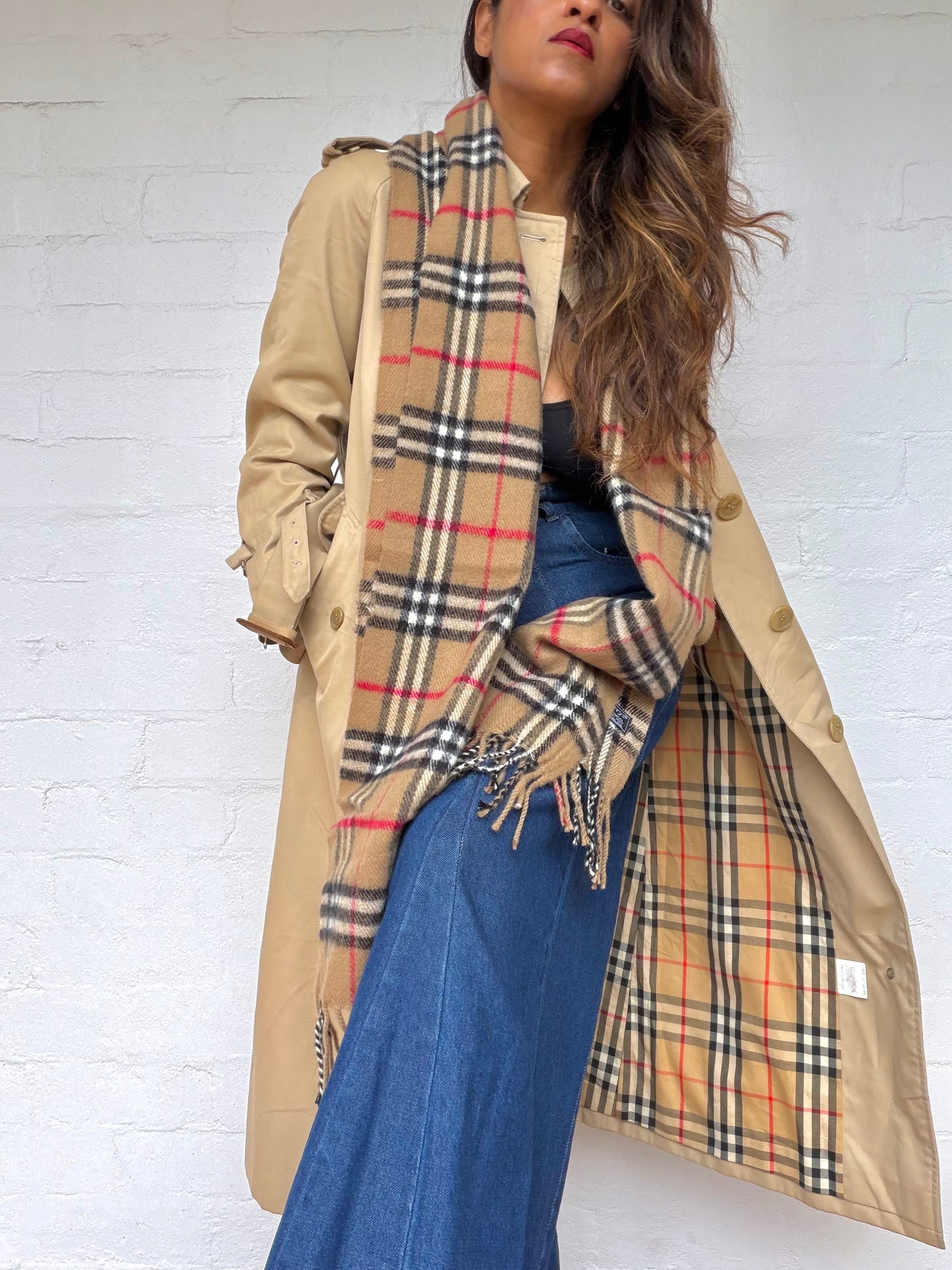Authentic Burberry Lambswool Scarf