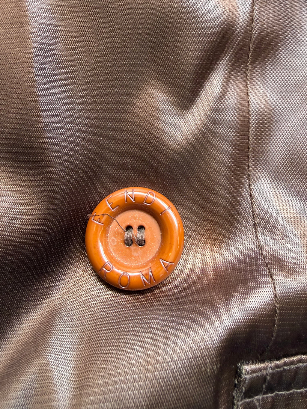 Authentic Iridescent Fendi Trench Coat