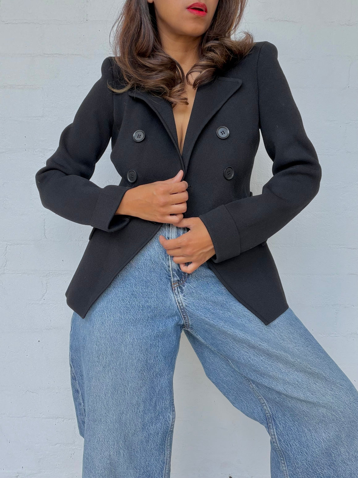 Scanlan Theodore Crepe Knit Jacket - Black