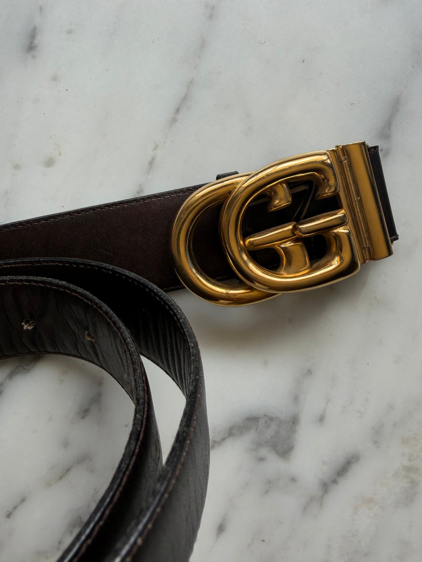 Vintage Gucci Belt - Dark Brown