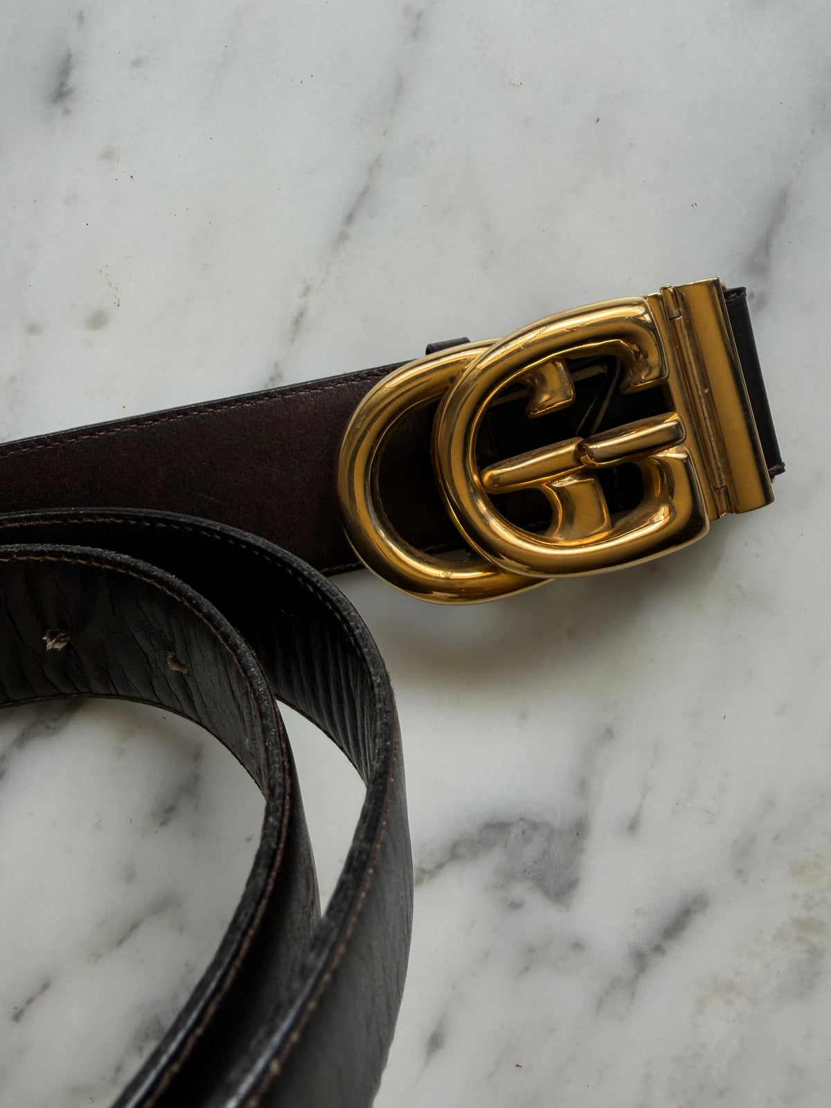 Vintage Gucci Belt - Dark Brown