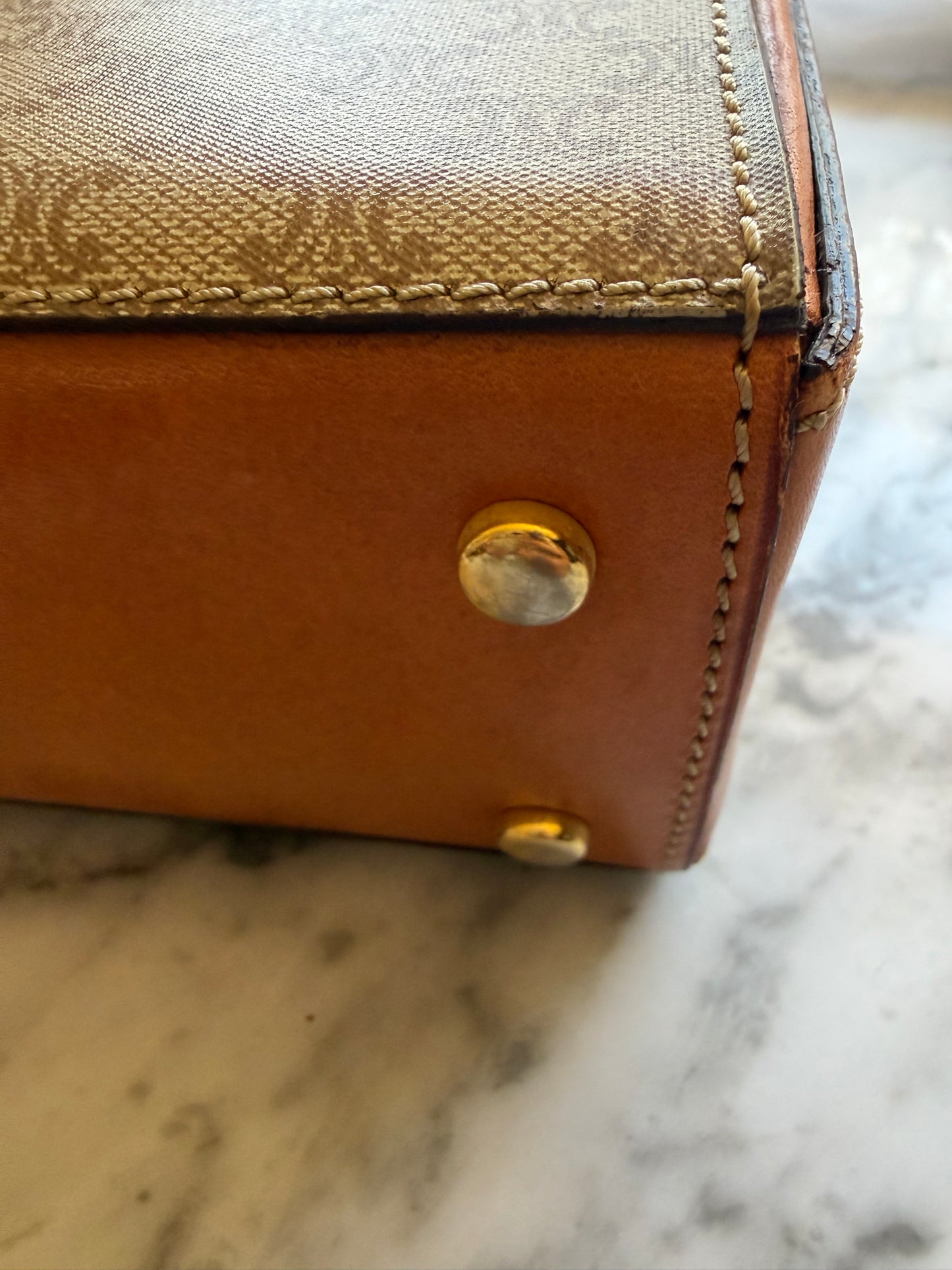 Vintage Celine Macadam Top Handle Bag