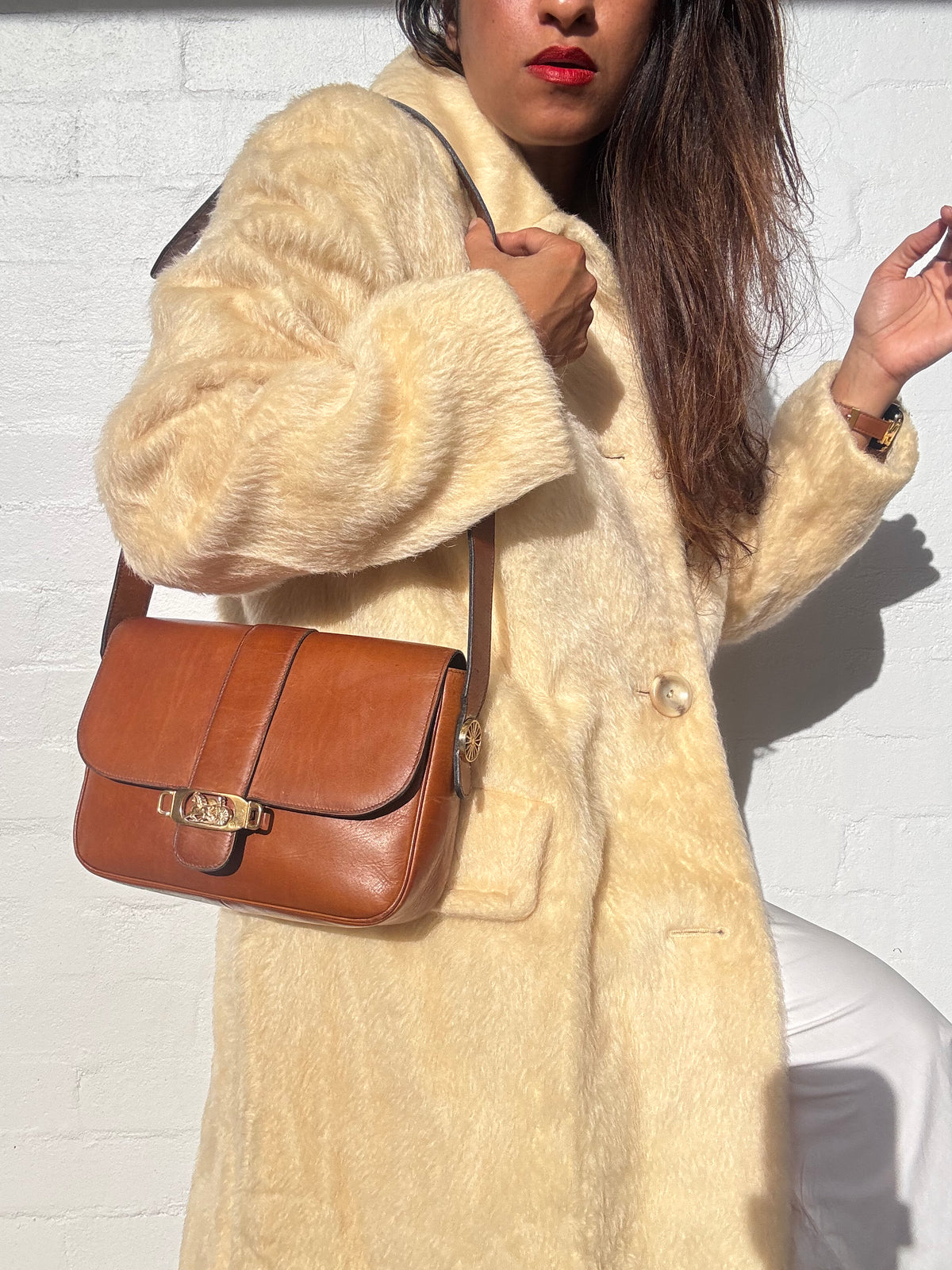 Vintage Celine Horse Carriage Bag - Brown