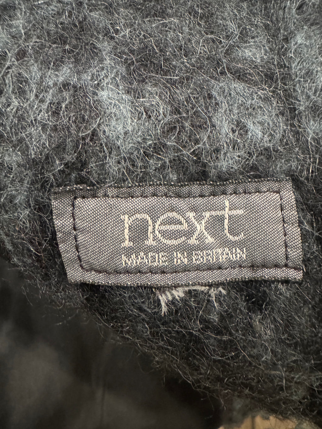 Vintage 1960's Dark Green Mohair Coat - Made in Britain
