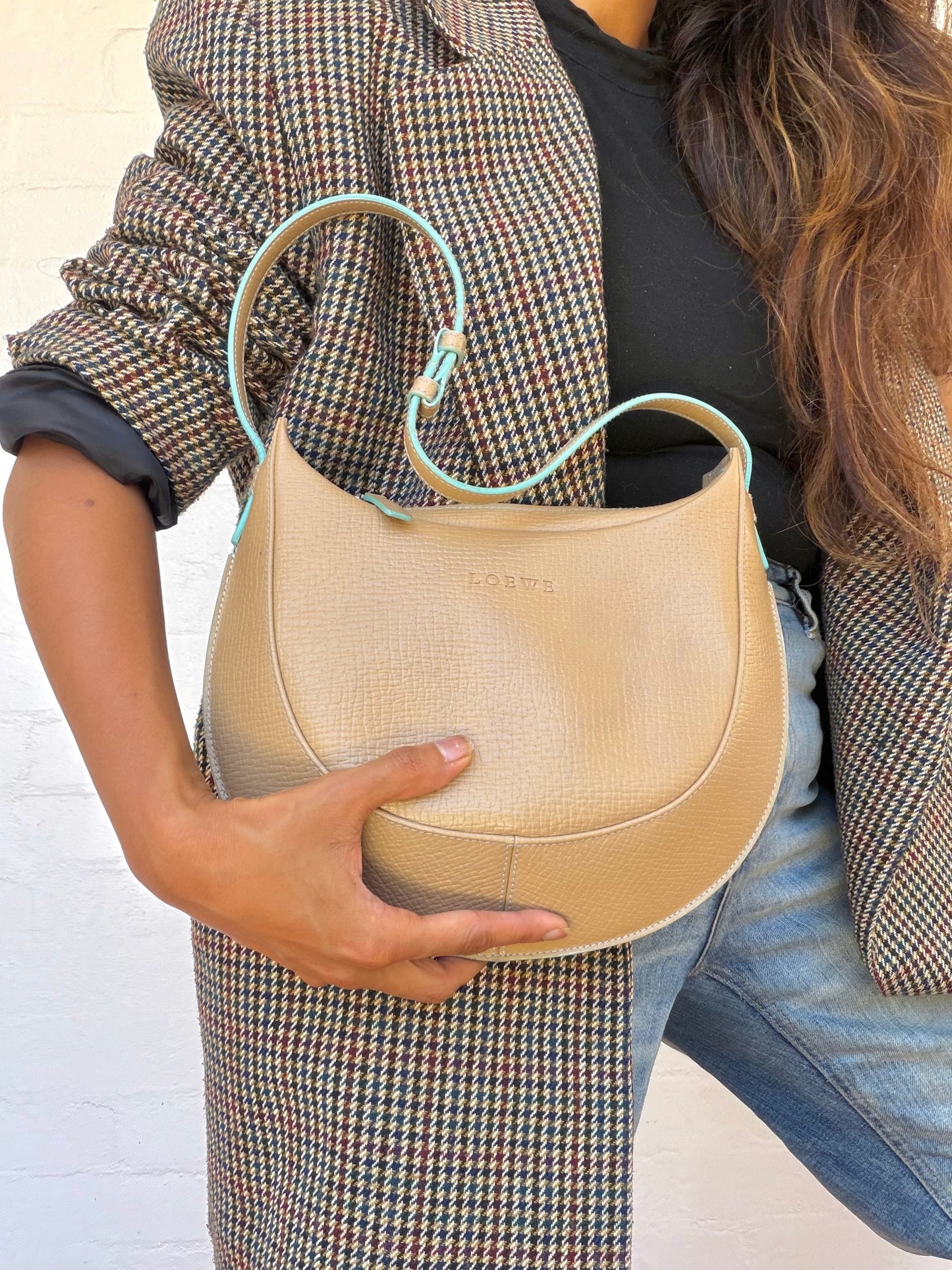 Vintage Loewe Half Moon Shoulder Bag