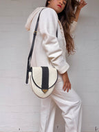 Vintage SAINT LAURENT Canvas Crossbody Bag
