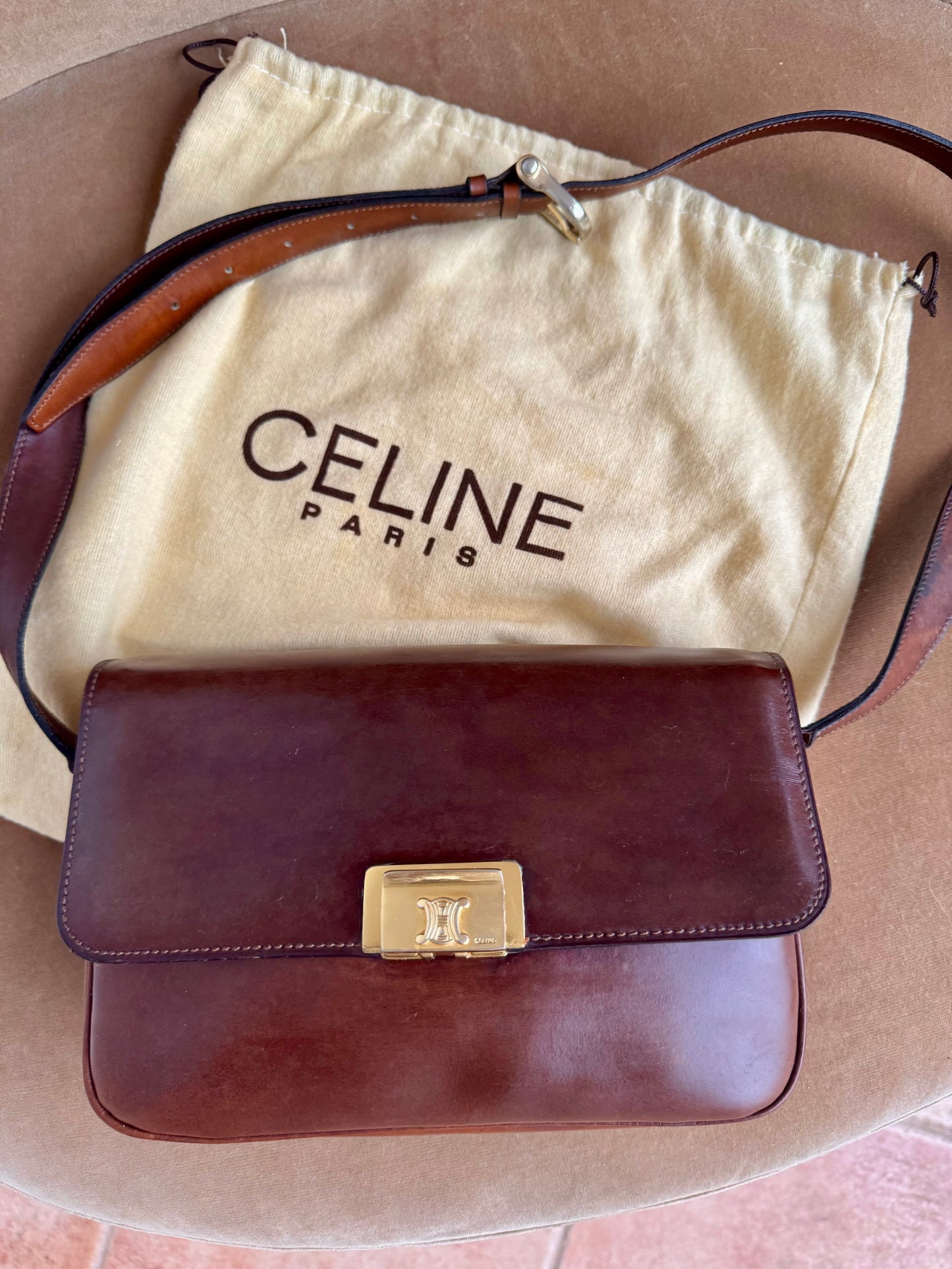 Rare Authentic Vintage Celine Triomphe Bag