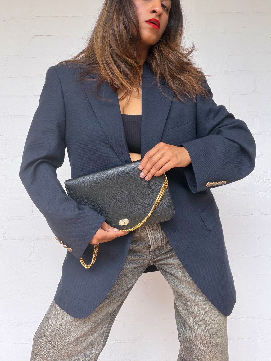 Vintage Christian Dior Leather Bag