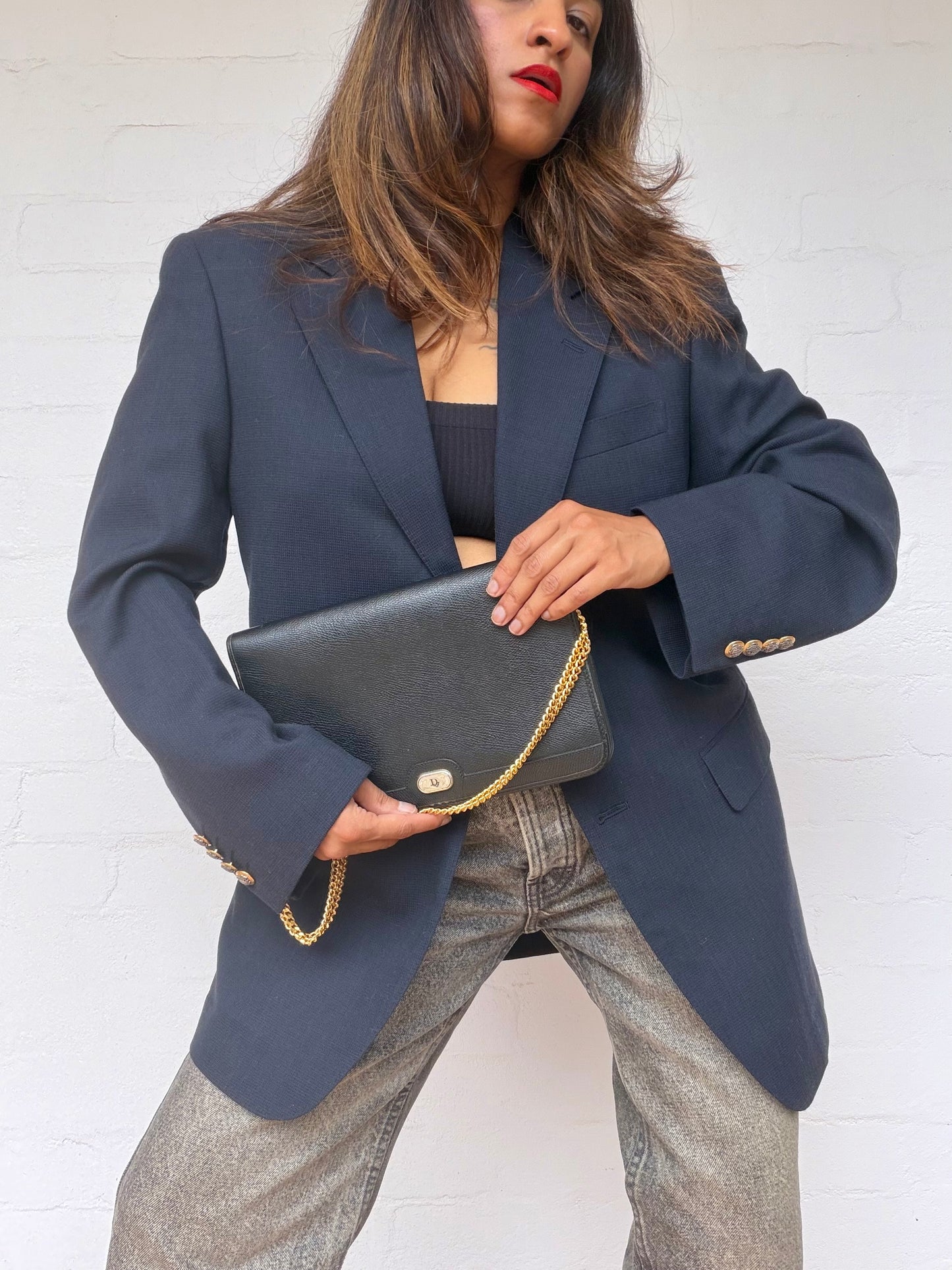 Vintage Christian Dior Leather Bag