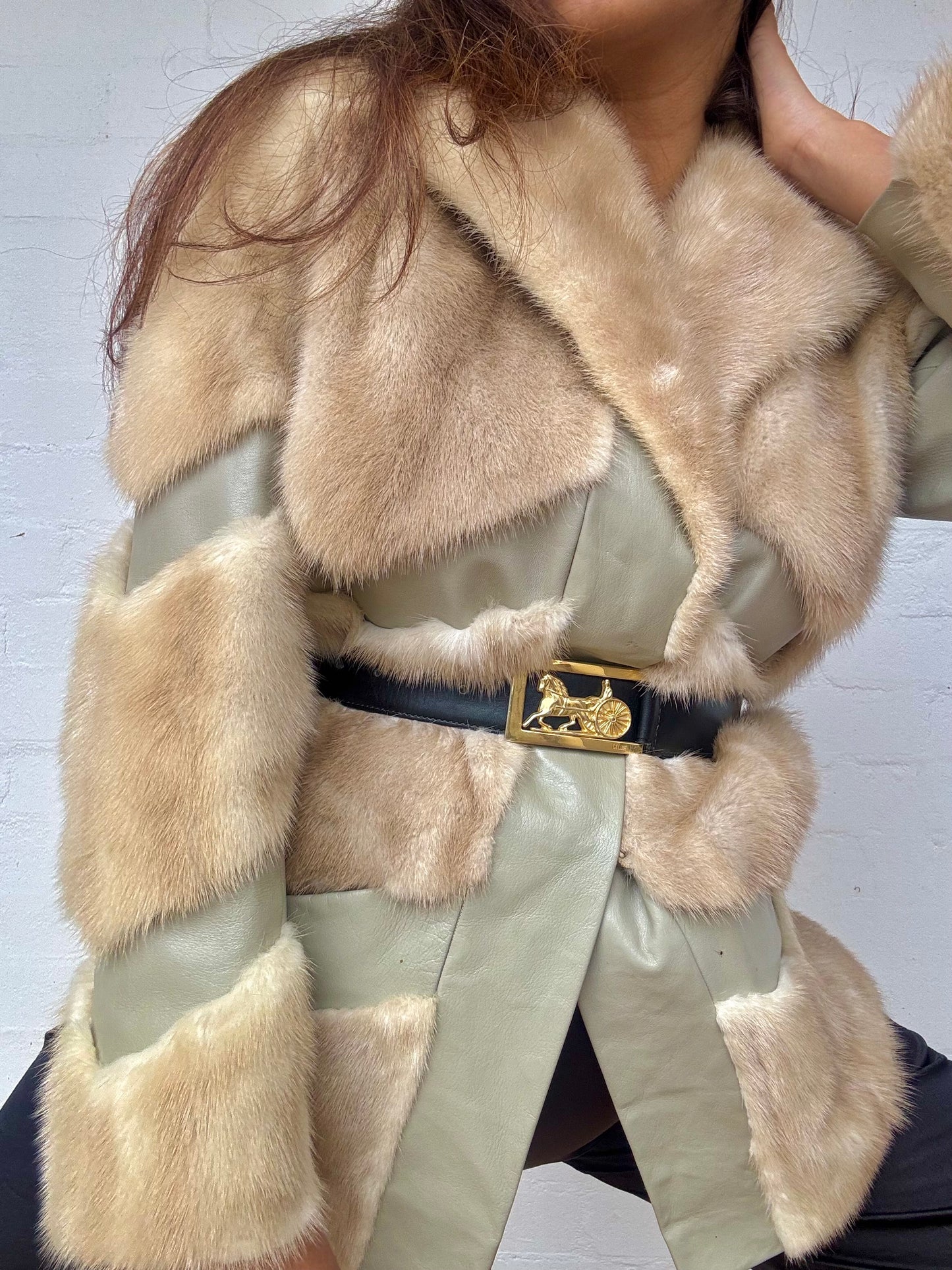 Vintage CELINE Carriage Studded Belt